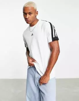 Белая футболка с 3 полосками adidas Sportswear Future Icons
