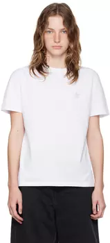 Белая футболка с блестками и звездами Golden Goose