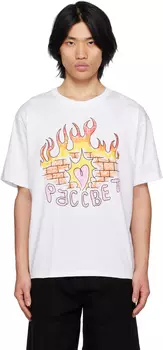 Белая футболка с брандмауэром Rassvet