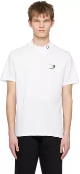 Белая футболка с булавками Raf Simons