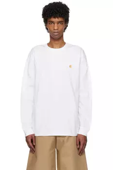 Белая футболка с длинным рукавом Chase Carhartt Work In Progress