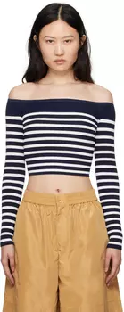 Белая футболка с длинным рукавом Float Staud