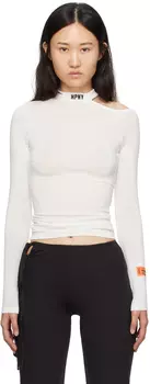 Белая футболка с длинным рукавом Heron Preston HPNY