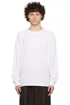 Белая футболка с длинным рукавом из хлопка Supima Cupra YLVE