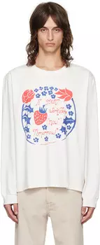 Белая футболка с длинным рукавом Tour OUR LEGACY, Tomorrow print