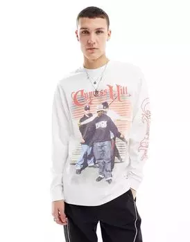 Белая футболка с длинными рукавами и лицензией Basic Pleasure Mode Cypress Hill