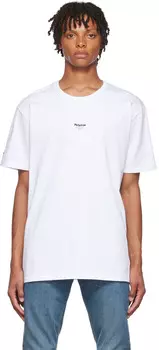 Белая футболка с граффити Alexander McQueen