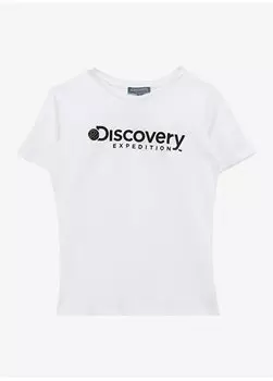 Белая футболка с круглым вырезом для девочек с принтом ROGERS GIRL Discovery Expedition, белый