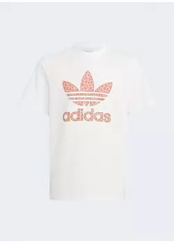 Белая футболка с круглым вырезом для мальчиков IJ0694 ФУТБОЛКА adidas, белый