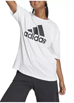 Белая футболка с круглым вырезом HR4930 W adidas, белый