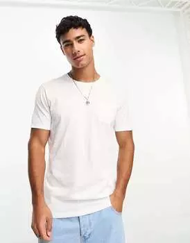 Белая футболка с круглым вырезом и карманами Brave Soul