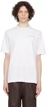 Белая футболка с круглым вырезом Pop Trading Company