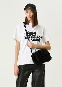 Белая футболка с логотипом Balenciaga