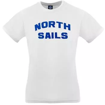 Белая футболка с логотипом Block North Sails, белый