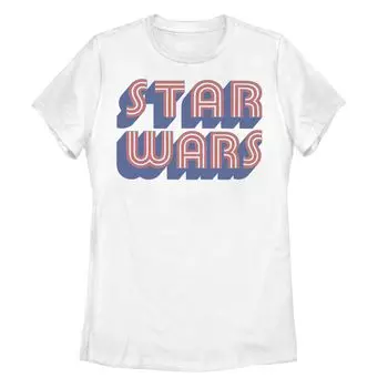 Белая футболка с логотипом Disney's Star Wars Juniors с графическим рисунком Licensed Character
