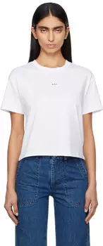 Белая футболка с логотипом icro Boxy A.P.C.