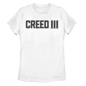 Белая футболка с логотипом Juniors' Creed III с графическим рисунком Licensed Character