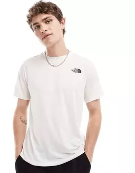 Белая футболка с логотипом на спине The North Face Topographic Foundation