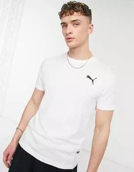 Белая футболка с логотипом Puma Essentials