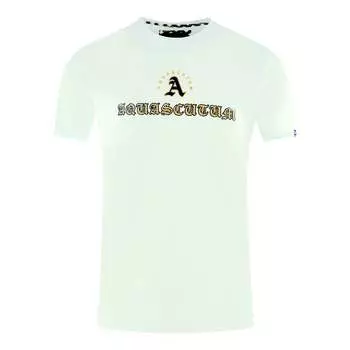 Белая футболка с логотипом Script Aquascutum, белый