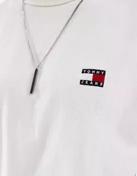Белая футболка с логотипом Tommy Jeans