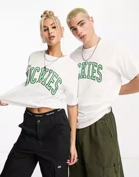 Белая футболка с логотипом университета Dickies Aitkin