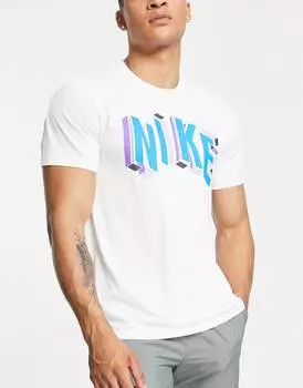 Белая футболка с логотипом в стиле 90-х Nike Training