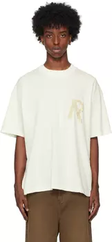 Белая футболка с надписью Asking Tape Initial Represent