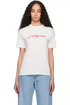 Белая футболка с надписью «Калифорния» ERL
