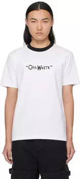 Белая футболка с надписью «Off» Slim Off-White
