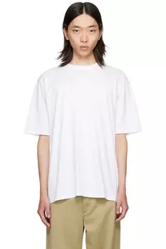 Белая футболка с нашивкой-логотипом Lanvin