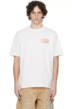 Белая футболка с нашивкой Station AMIRI