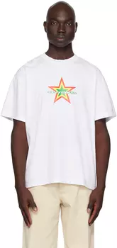 Белая футболка с принтом Awake NY