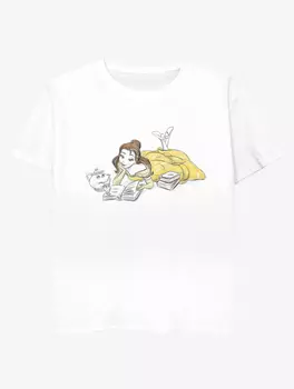 Белая футболка с принтом для детей NW2 Beauty & The Beast Belle Kids George., белый