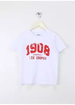 Белая футболка с принтом для мальчика 242 LCB 242003 LEGOS WHITE Lee Cooper, белый