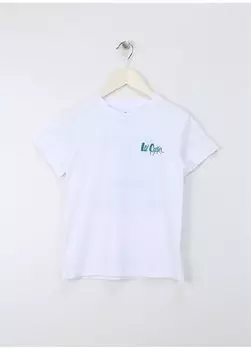 Белая футболка с принтом для мальчиков 242 LCB 242005 ARES WHITE Lee Cooper, белый