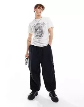 Белая футболка с принтом дракона спереди ASOS DESIGN