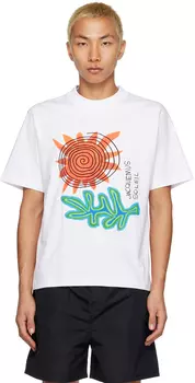 Белая футболка с принтом Jacquemus