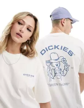 Белая футболка с принтом на спине Dickies Wakefield