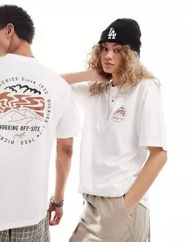 Белая футболка с принтом на спине Dickies Stanardsville