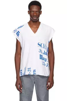 Белая футболка с принтом SC103