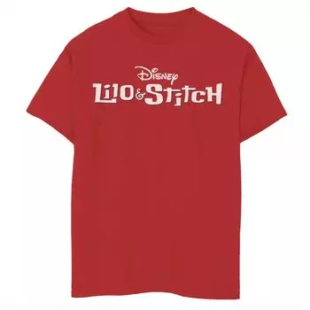 Белая футболка с ярким текстом и графическим логотипом Disney's Lilo & Stitch для мальчиков 8–20 лет Licensed Character