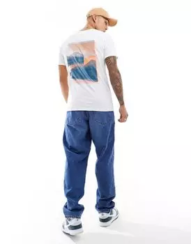 Белая футболка с рисунком на спине Columbia Rapid Ridge