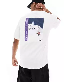 Белая футболка с рисунком на спине в стиле ретро The North Face Snowboard эксклюзивно на ASOS