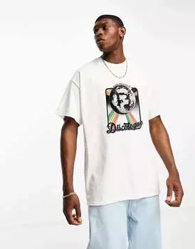 Белая футболка с рисунком PRNT x ASOS Discoteque