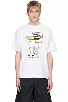 Белая футболка с рисунком UNDERCOVER