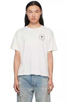 Белая футболка с ритуальной молитвой Enfants Riches Dprims