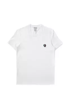 Белая футболка с вышитым логотипом Dolce&Gabbana