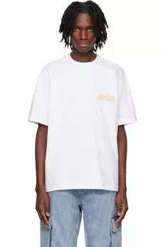 Белая футболка с вышитым рисунком Solid Homme