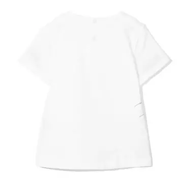 Белая футболка с вышивкой «Балерина» Il Gufo, белый